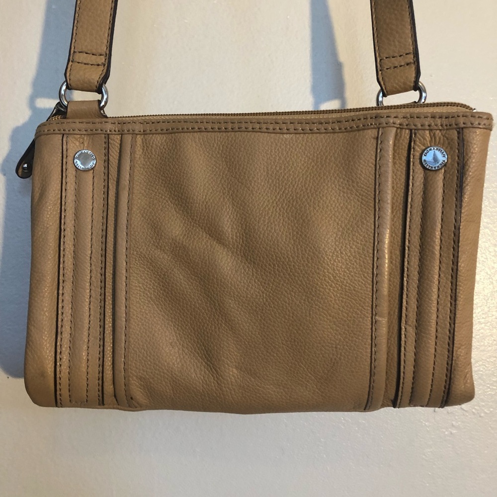 Tignanello  tan, genuine leather purse.